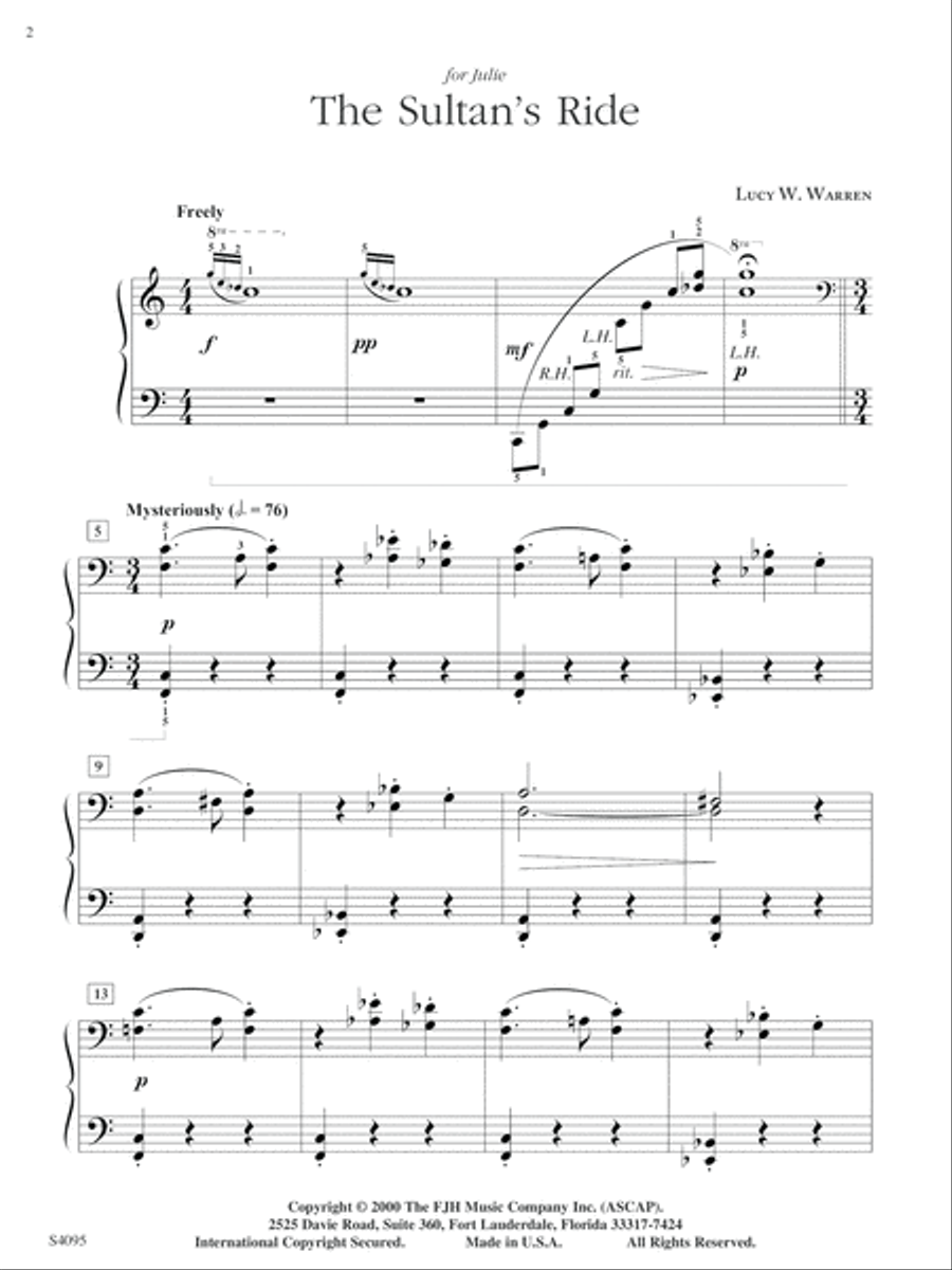 The Sultan's Ride Piano Solo scores gallery preview page 2