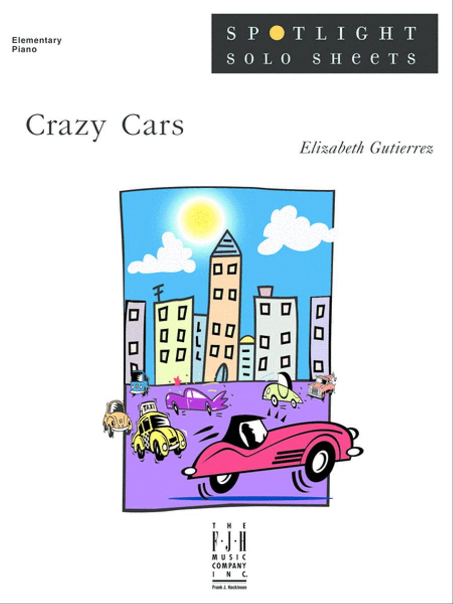 Crazy Cars Easy Piano scores gallery preview page 1