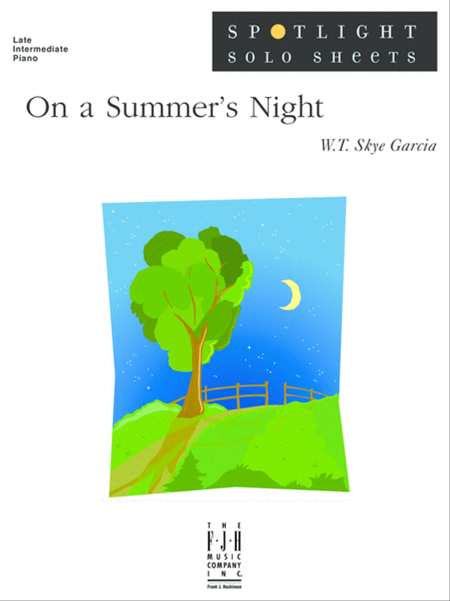 On a Summer's Night Piano Solo scores gallery preview page 1