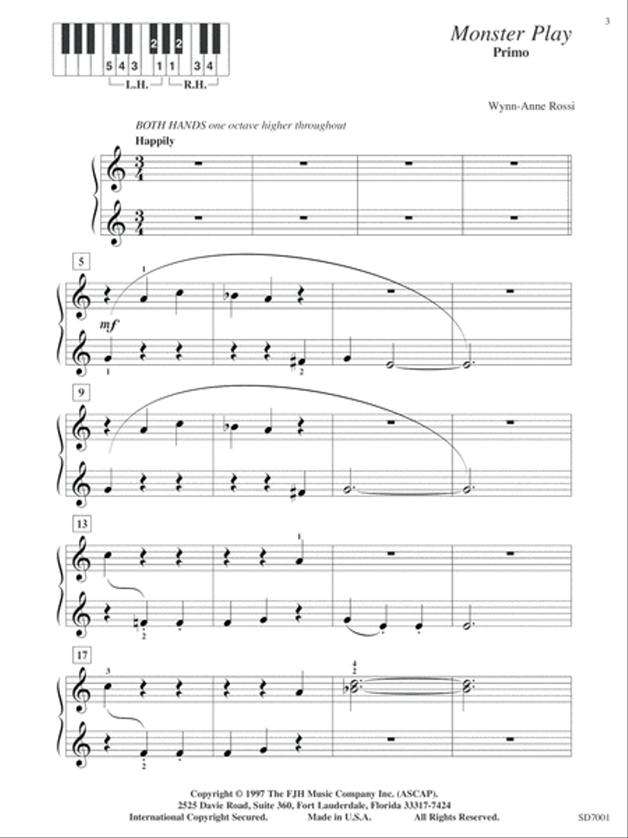 Monster Play Easy Piano scores gallery preview page 3