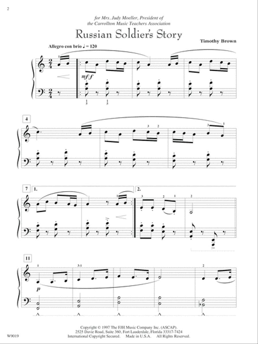 Russian Soldier's Story Piano Solo scores gallery preview page 2
