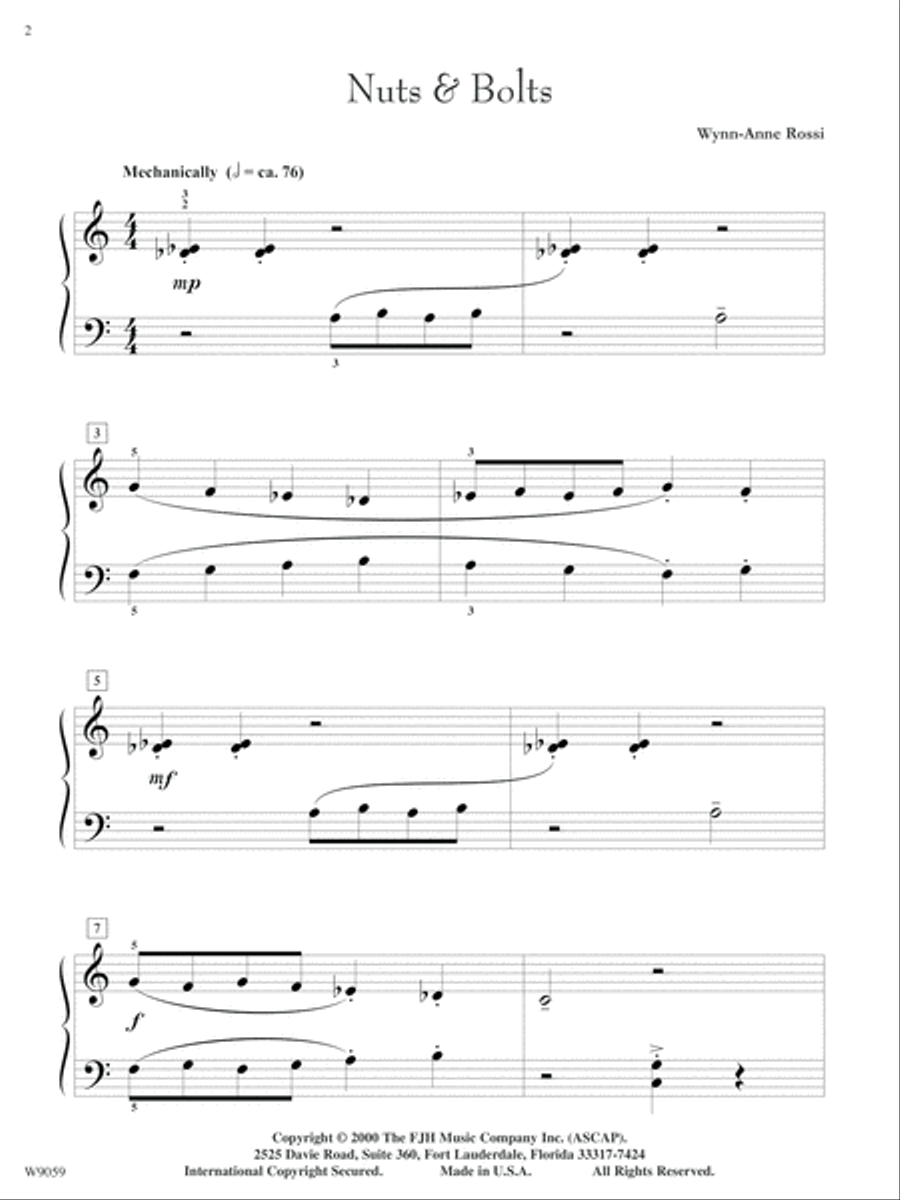 Nuts & Bolts Piano Solo scores gallery preview page 2