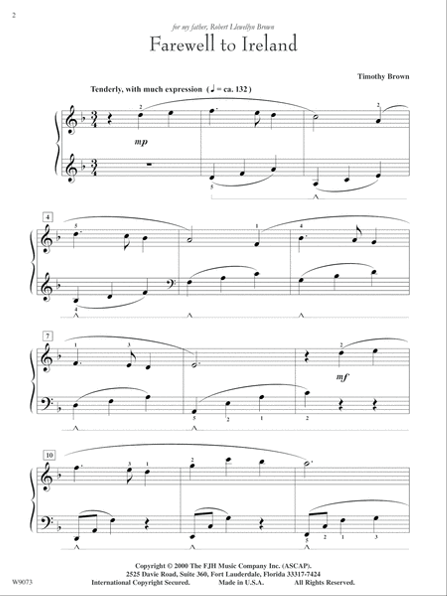 Farewell to Ireland Piano Solo scores gallery preview page 2