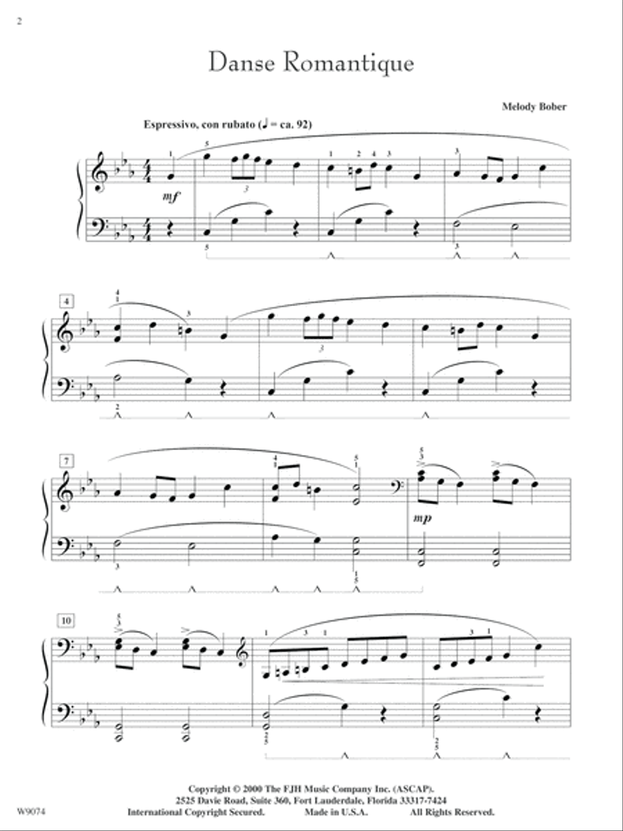 Danse Romantique Piano Solo scores gallery preview page 2