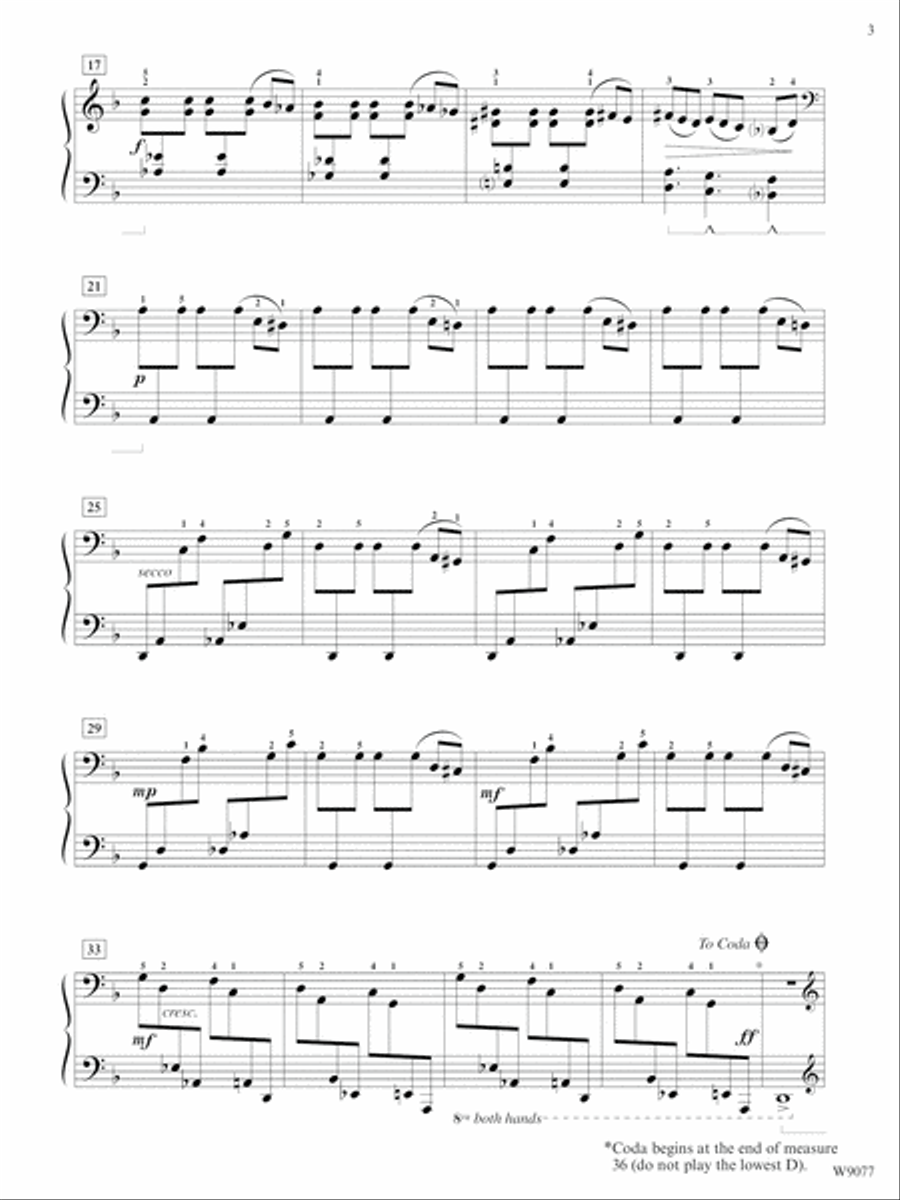 Toccata Piano Solo scores gallery preview page 3