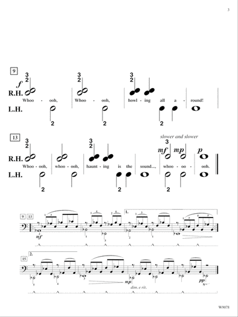 It's Halloween Easy Piano scores gallery preview page 3