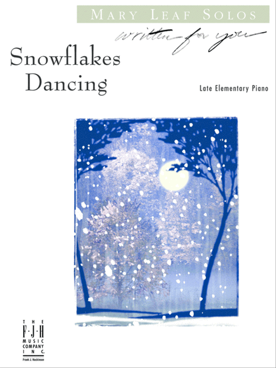 Snowflakes Dancing Piano Solo scores gallery preview page 1