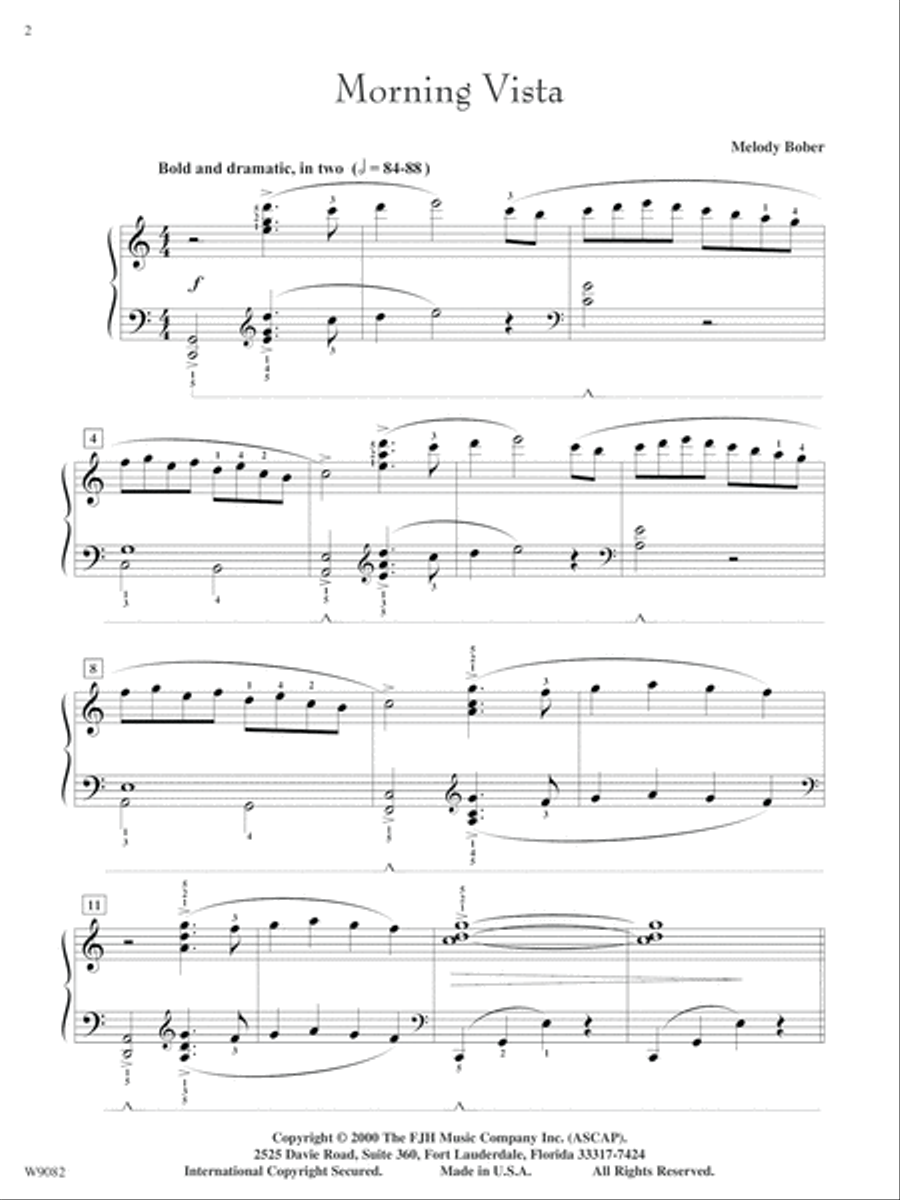 Morning Vista Piano Solo scores gallery preview page 2