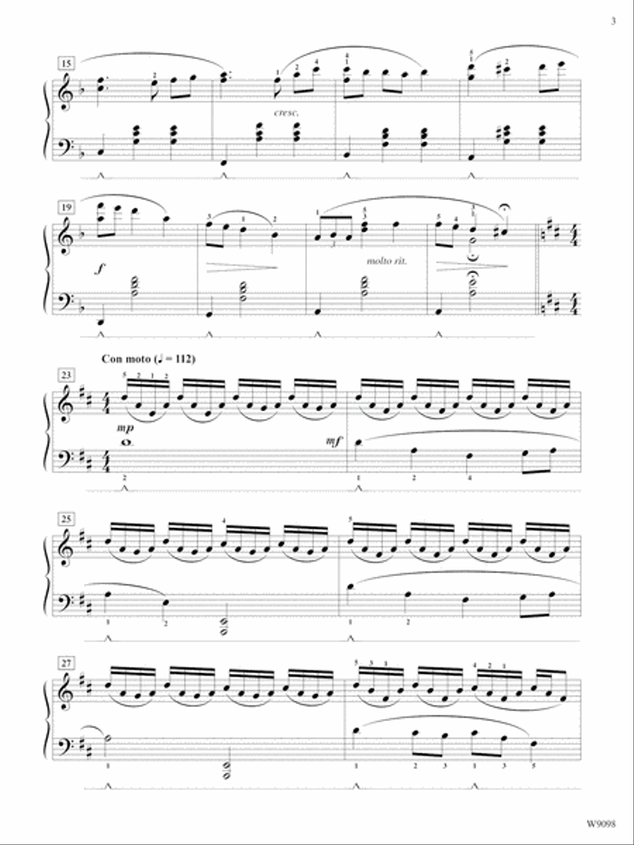 Midnight Rhapsody Piano Solo scores gallery preview page 3