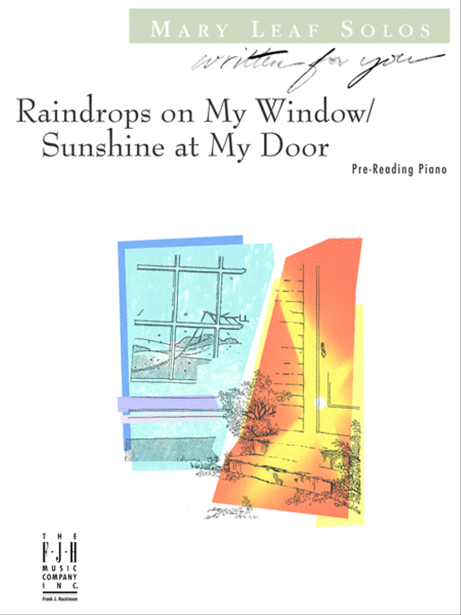 Raindrops on My Window / Sunshine at My Door Easy Piano scores gallery preview page 1