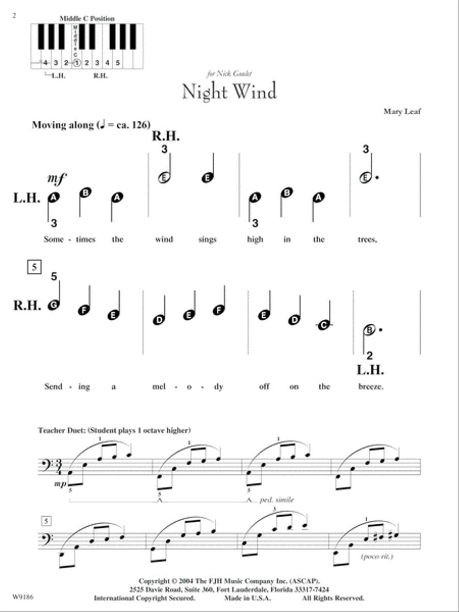 Night Songs Easy Piano scores gallery preview page 2