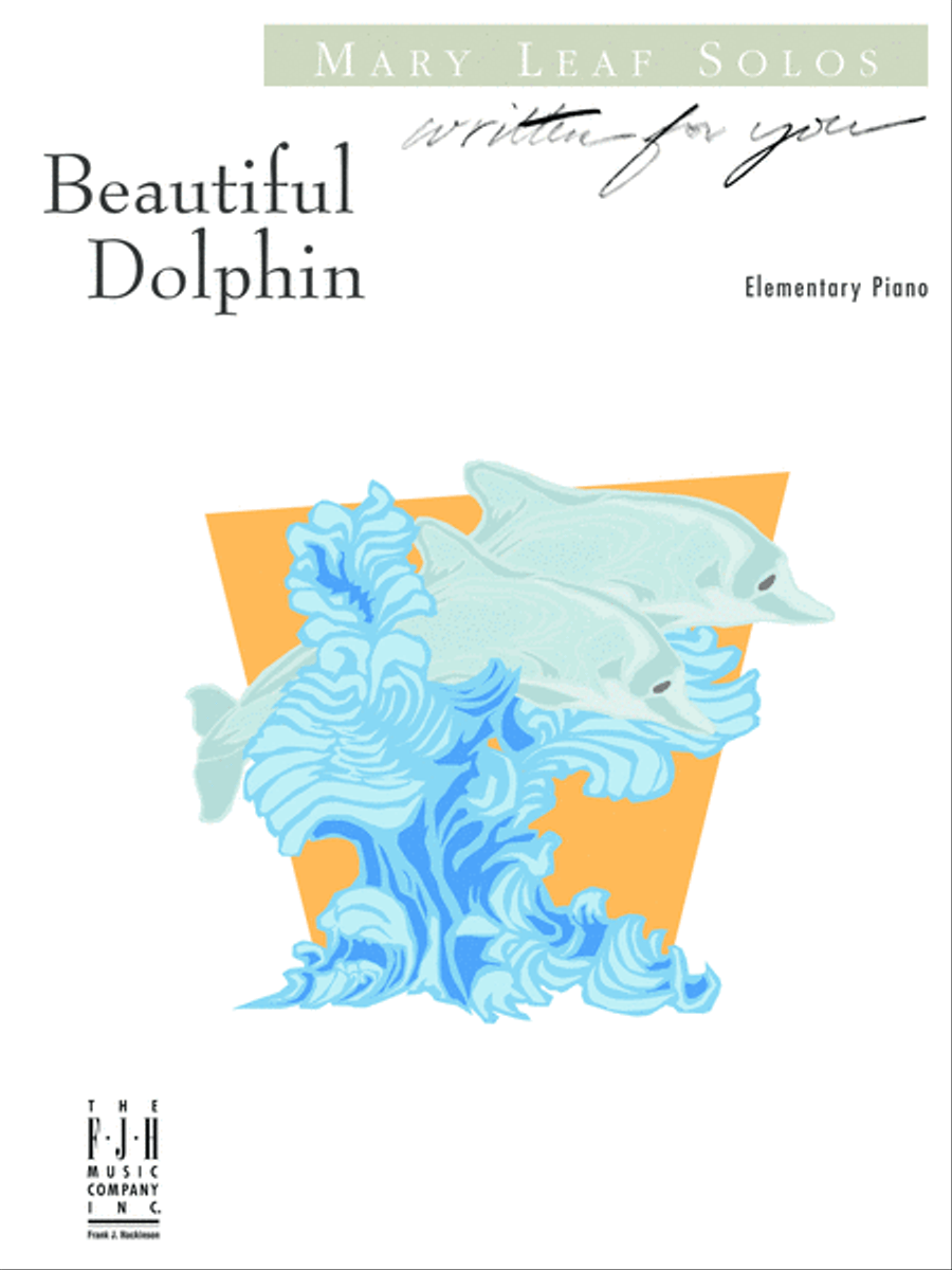 Beautiful Dolphin Easy Piano scores gallery preview page 1