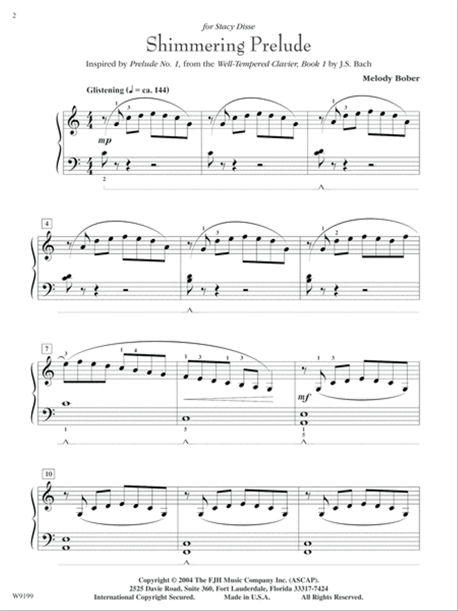 Shimmering Prelude Piano Solo scores gallery preview page 2