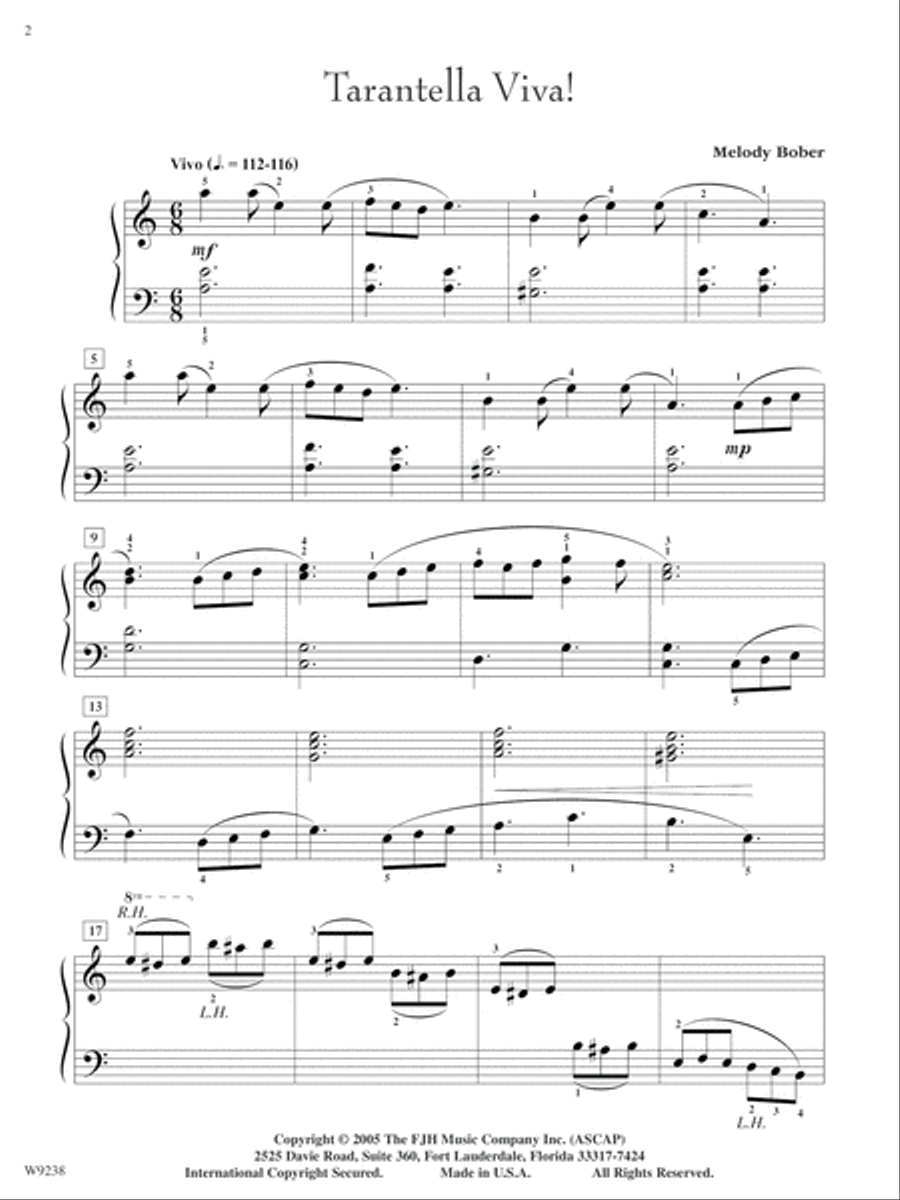 Tarantella Viva! Piano Solo scores gallery preview page 2