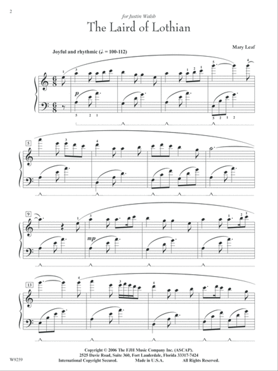 The Laird of Lothian Piano Solo scores gallery preview page 2