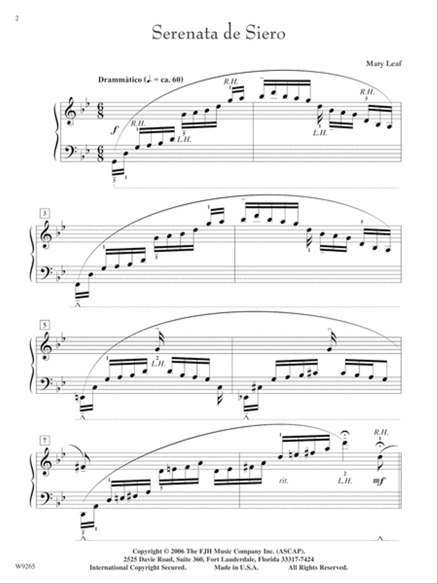 Serenata de Siero Piano Solo scores gallery preview page 2