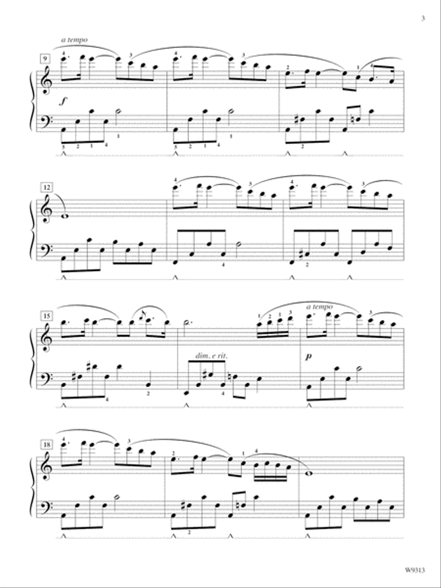 Fantasy in A Minor Piano Solo scores gallery preview page 3