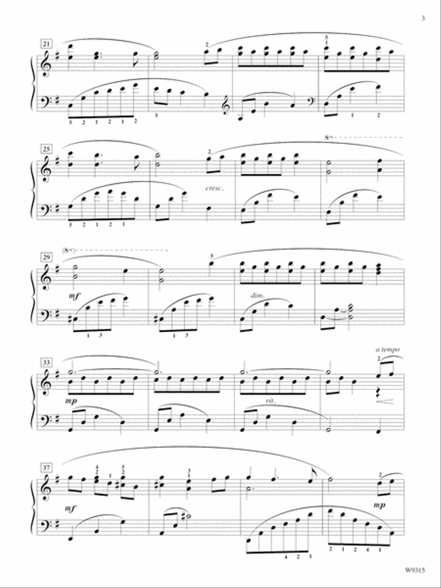 Lullaby for Willow Piano Solo scores gallery preview page 3