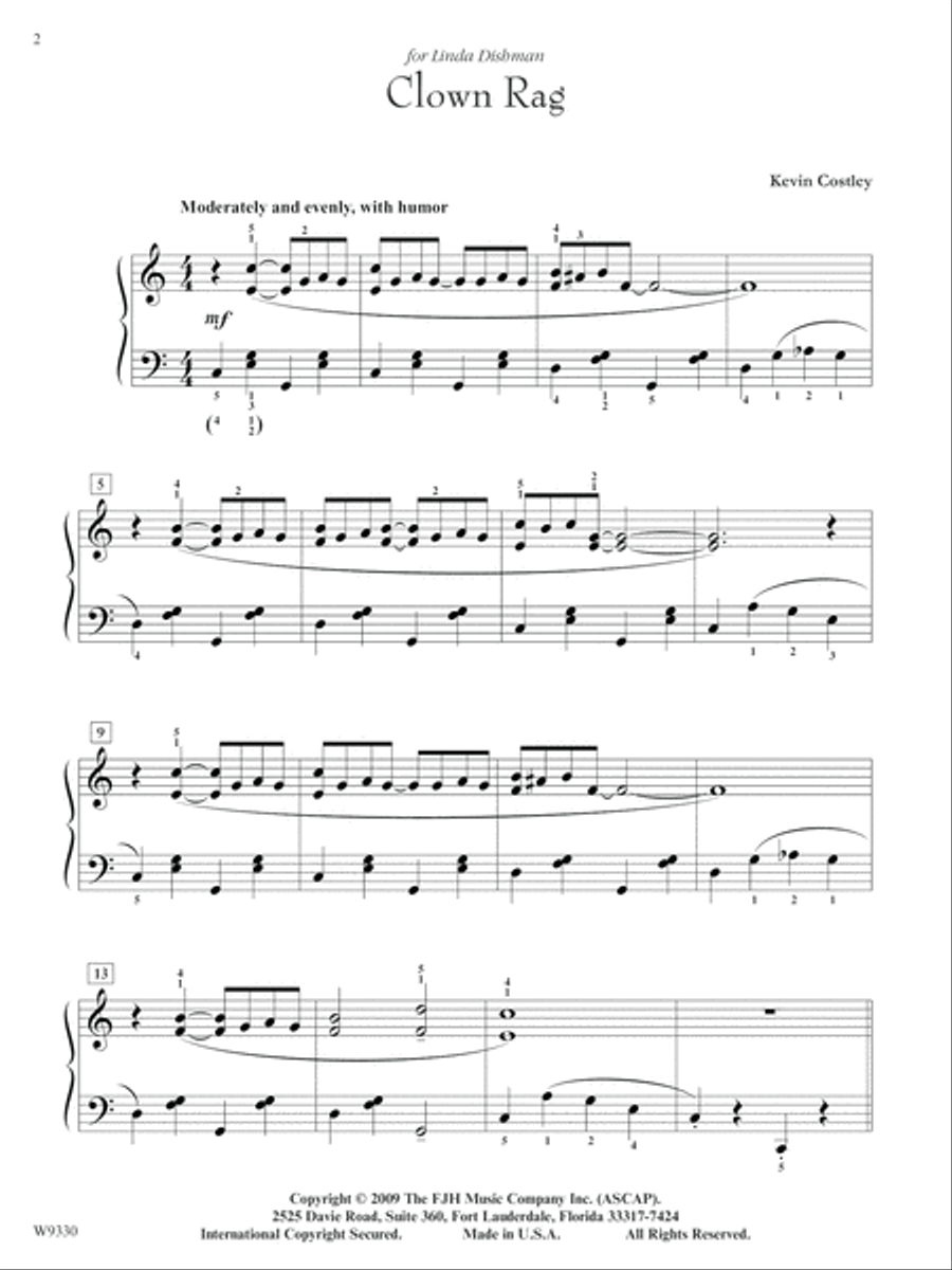 Clown Rag Piano Solo scores gallery preview page 2