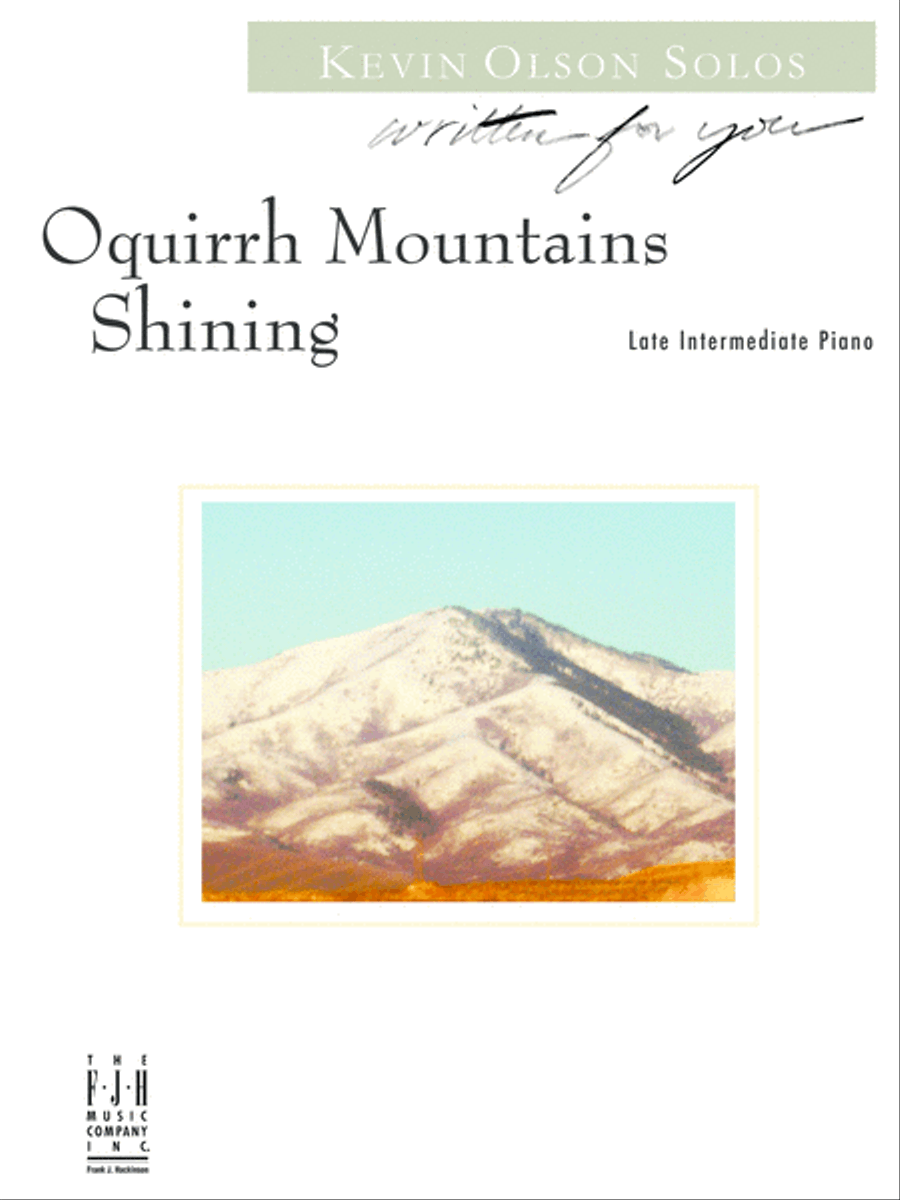 Oquirrh Mountains Shining Piano Solo scores gallery preview page 1