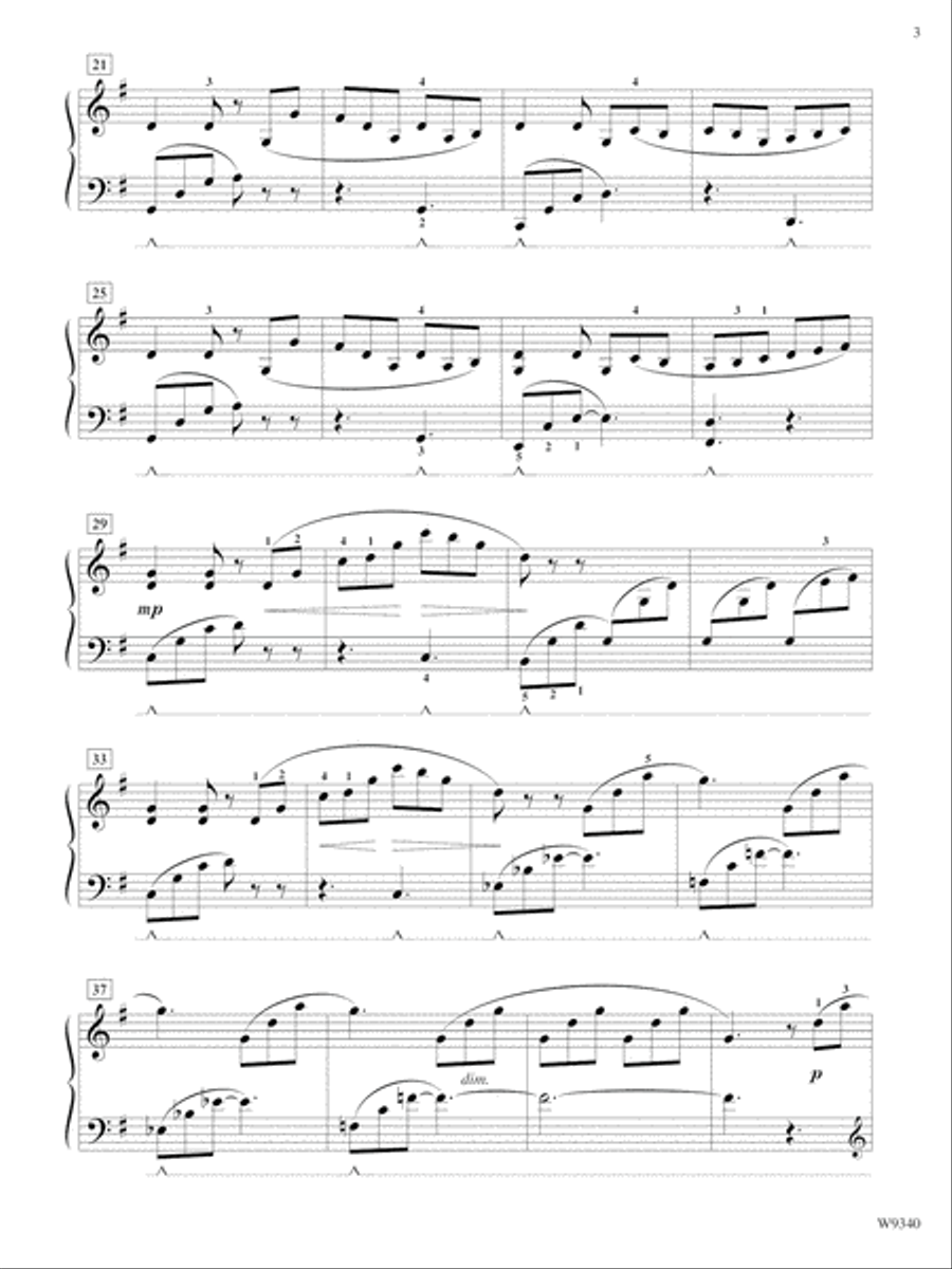 Oquirrh Mountains Shining Piano Solo scores gallery preview page 3