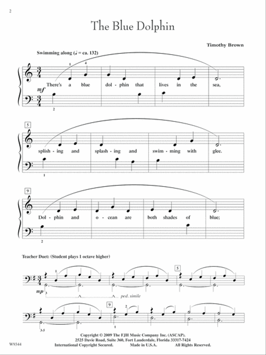 The Blue Dolphin Easy Piano scores gallery preview page 2