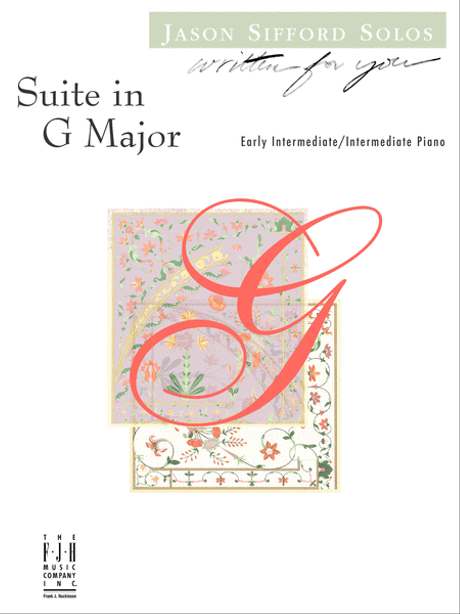 Suite in G Major Piano Solo scores gallery preview page 1