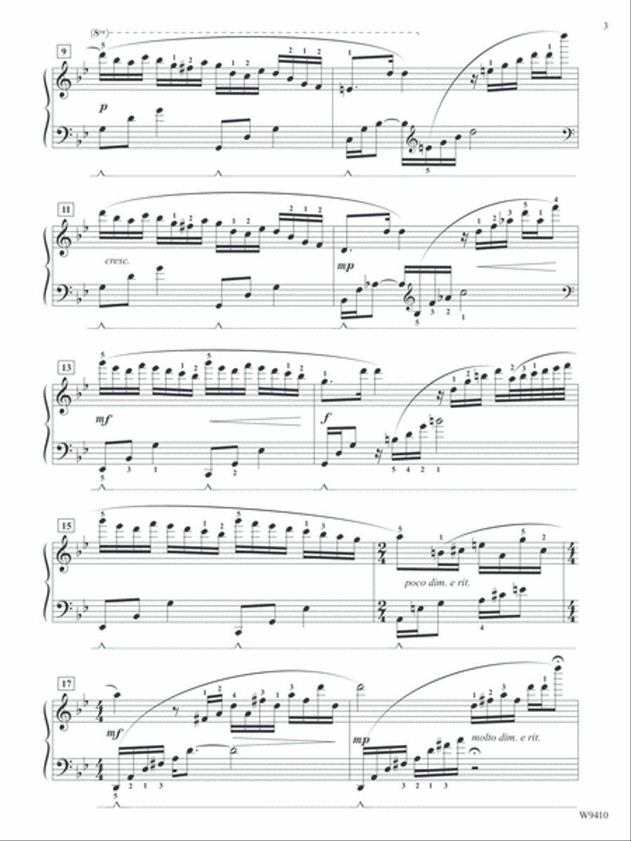 Waves in the Moonlight Piano Solo scores gallery preview page 3