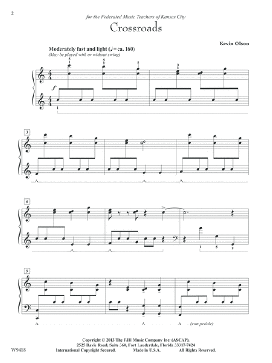 Crossroads Piano Solo scores gallery preview page 2