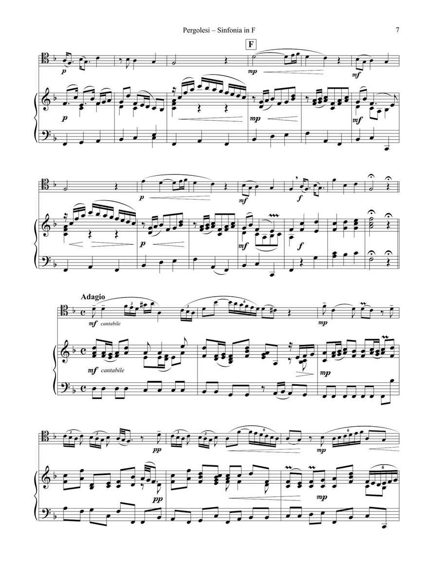 Sinfonia in F for Trombone & Piano Piano Accompaniment scores gallery preview page 8