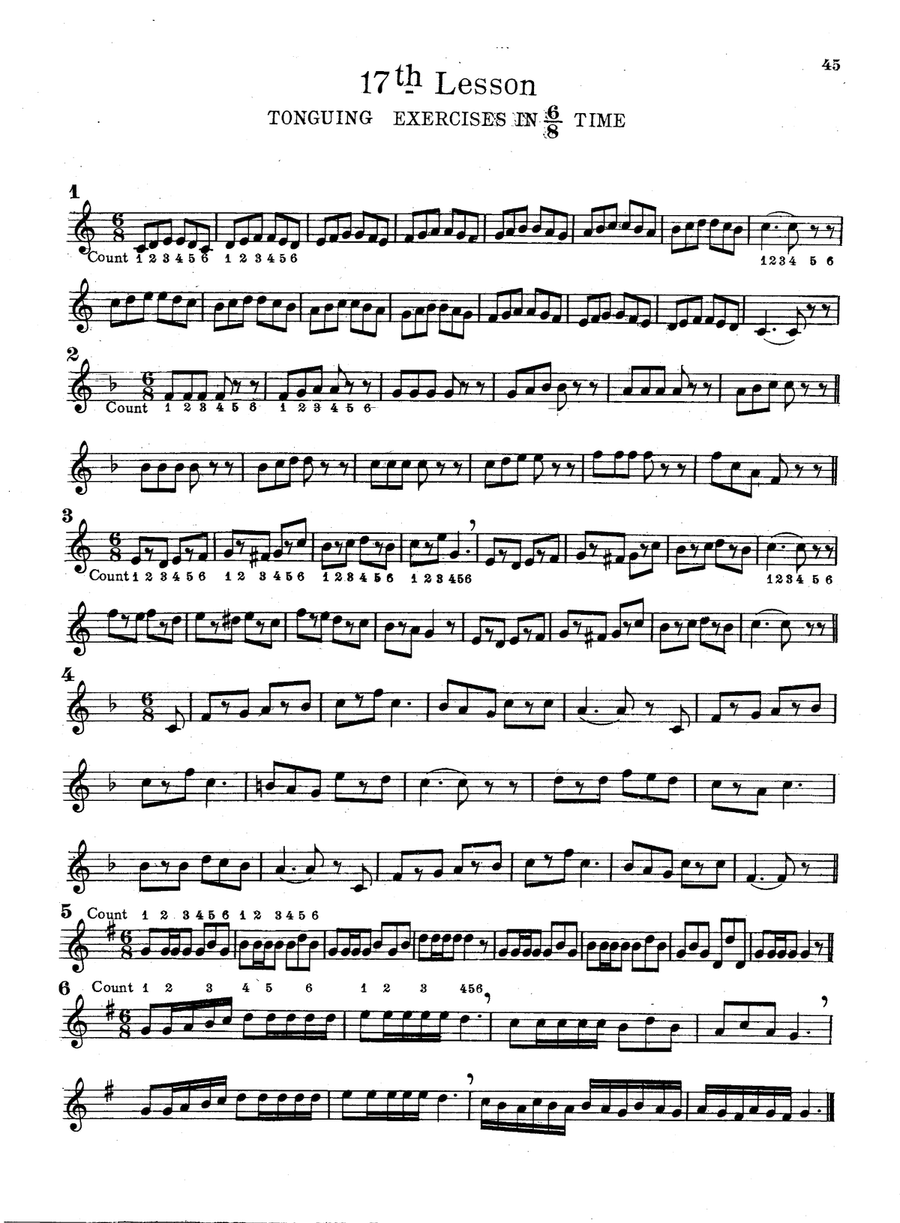 Foundation to Cornet or Trumpet Playing, An Elementary Method Cornet scores gallery preview page 8