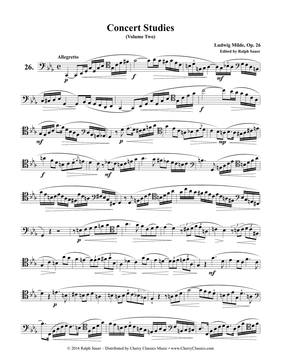 Concert Studies for Trombone Volume 2 Trombone scores gallery preview page 2