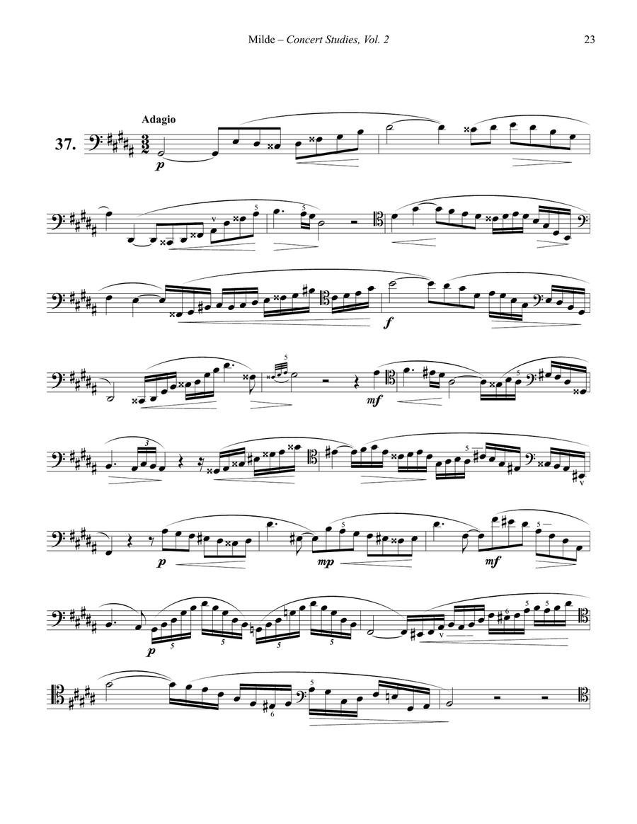 Concert Studies for Trombone Volume 2 Trombone scores gallery preview page 3