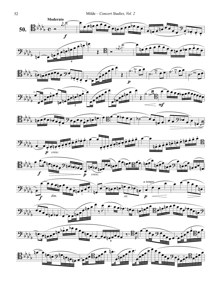Concert Studies for Trombone Volume 2 Trombone scores gallery preview page 4