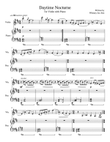 Daytime Nocturne for Solo Violin with Piano