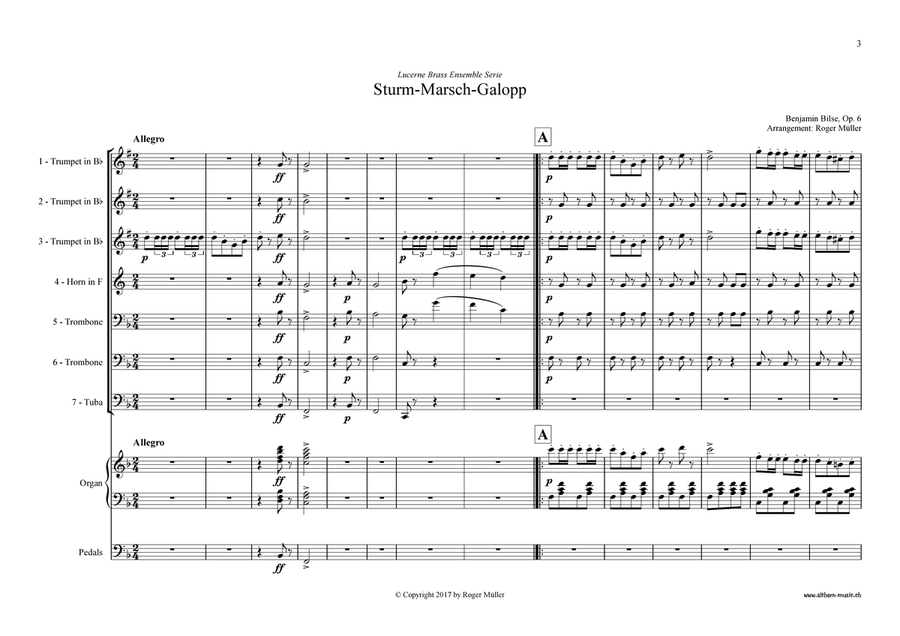 Sturm-Marsch-Galopp Sturm-Marsch-Galopp Brass Ensemble scores gallery preview page 4