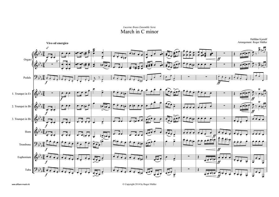 March in C minor Brass Ensemble scores gallery preview page 3