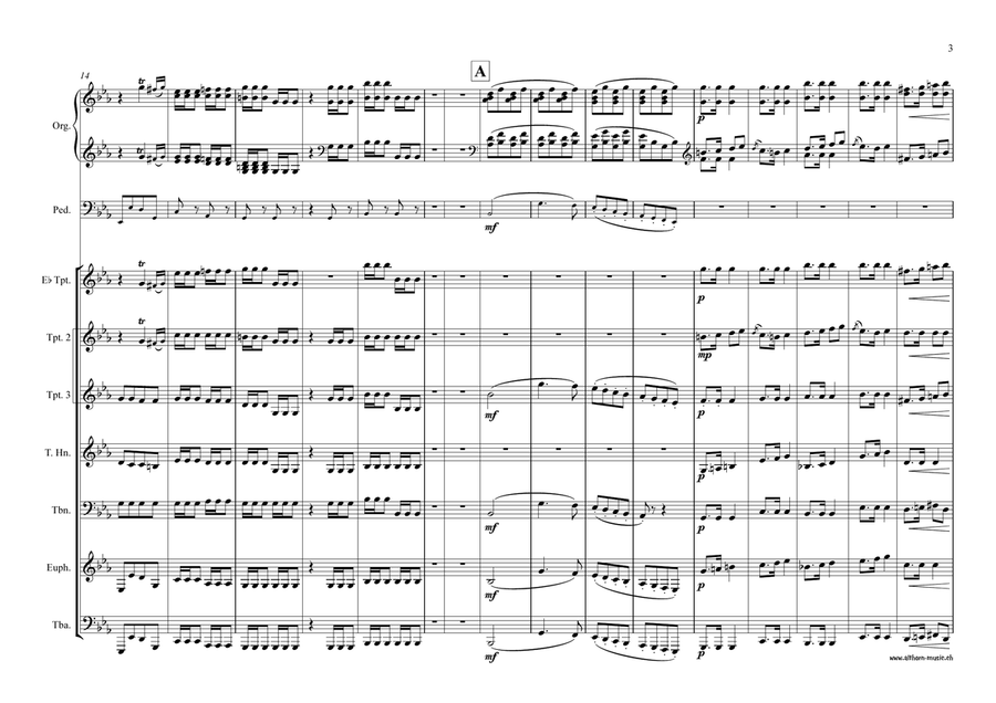 March in C minor Brass Ensemble scores gallery preview page 4