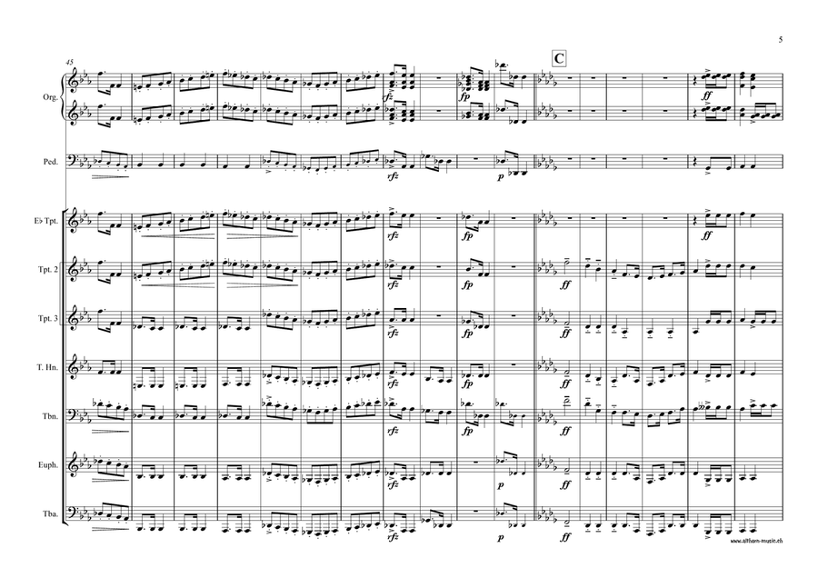 March in C minor Brass Ensemble scores gallery preview page 6