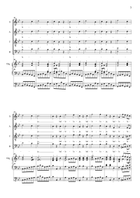 REGINA COELI LAETARE - F. Schubert - Arr. for SATB Choir and Organ - Score Only 4-Part scores gallery preview page 3