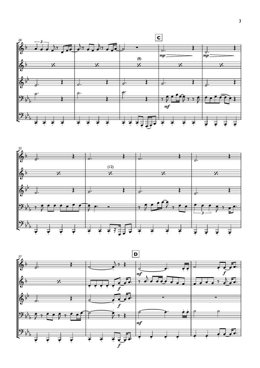 Eye Of The Tiger Eye Of The Tiger Brass Ensemble scores gallery preview page 3