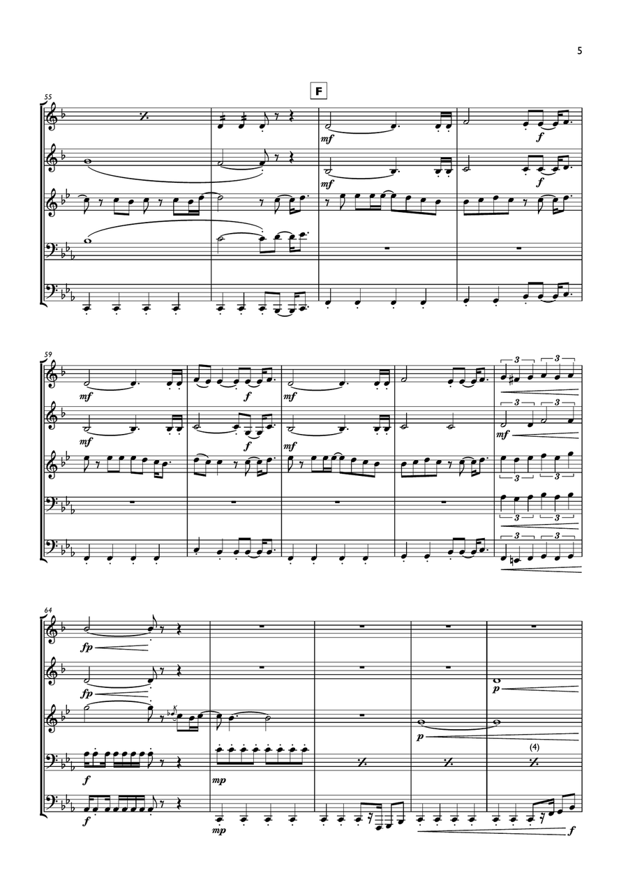 Eye Of The Tiger Eye Of The Tiger Brass Ensemble scores gallery preview page 5