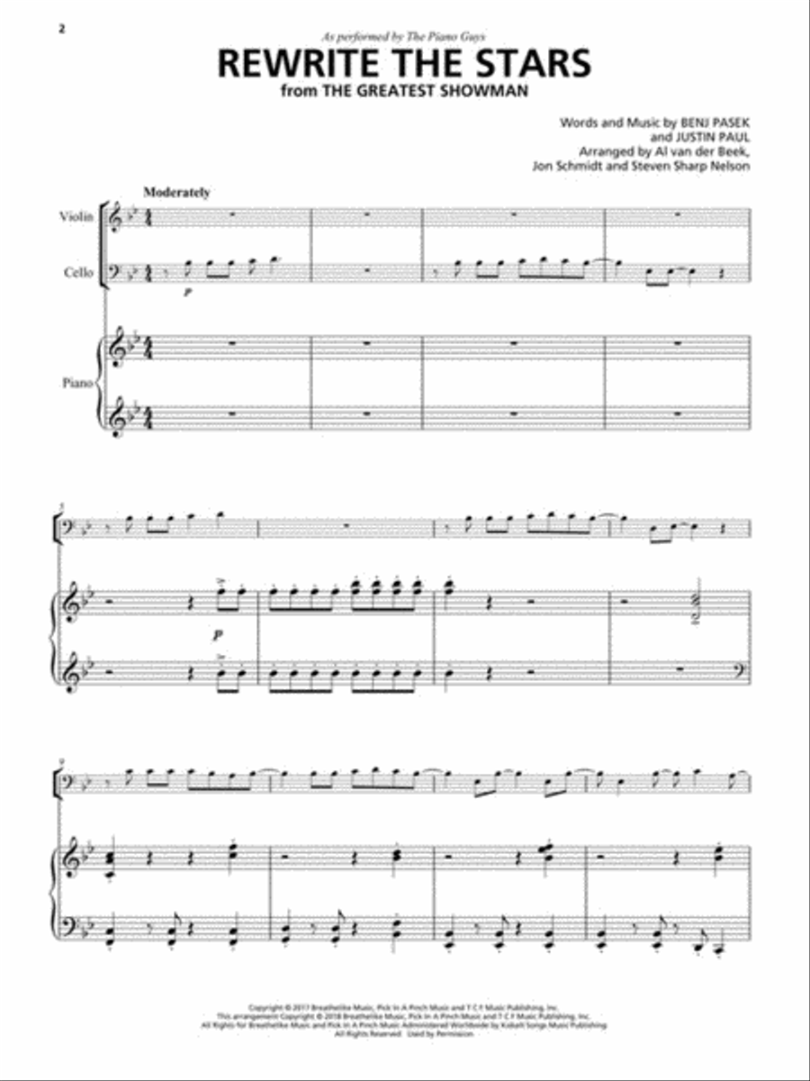 Rewrite the Stars Piano Trio scores gallery preview page 2