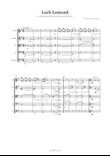 Loch Lomond: A tone poem for string orchestra (score)