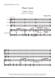 Three Carols (choir score)