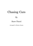 Chasing Cars