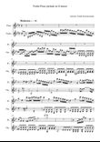 Violin and Flute - Prelude in G minor