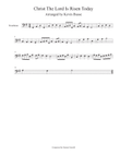Christ! The Lord Is Risen Today - Trombone mini preview