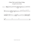 Christ! The Lord Is Risen Today (Easy key of C) - Trombone mini preview