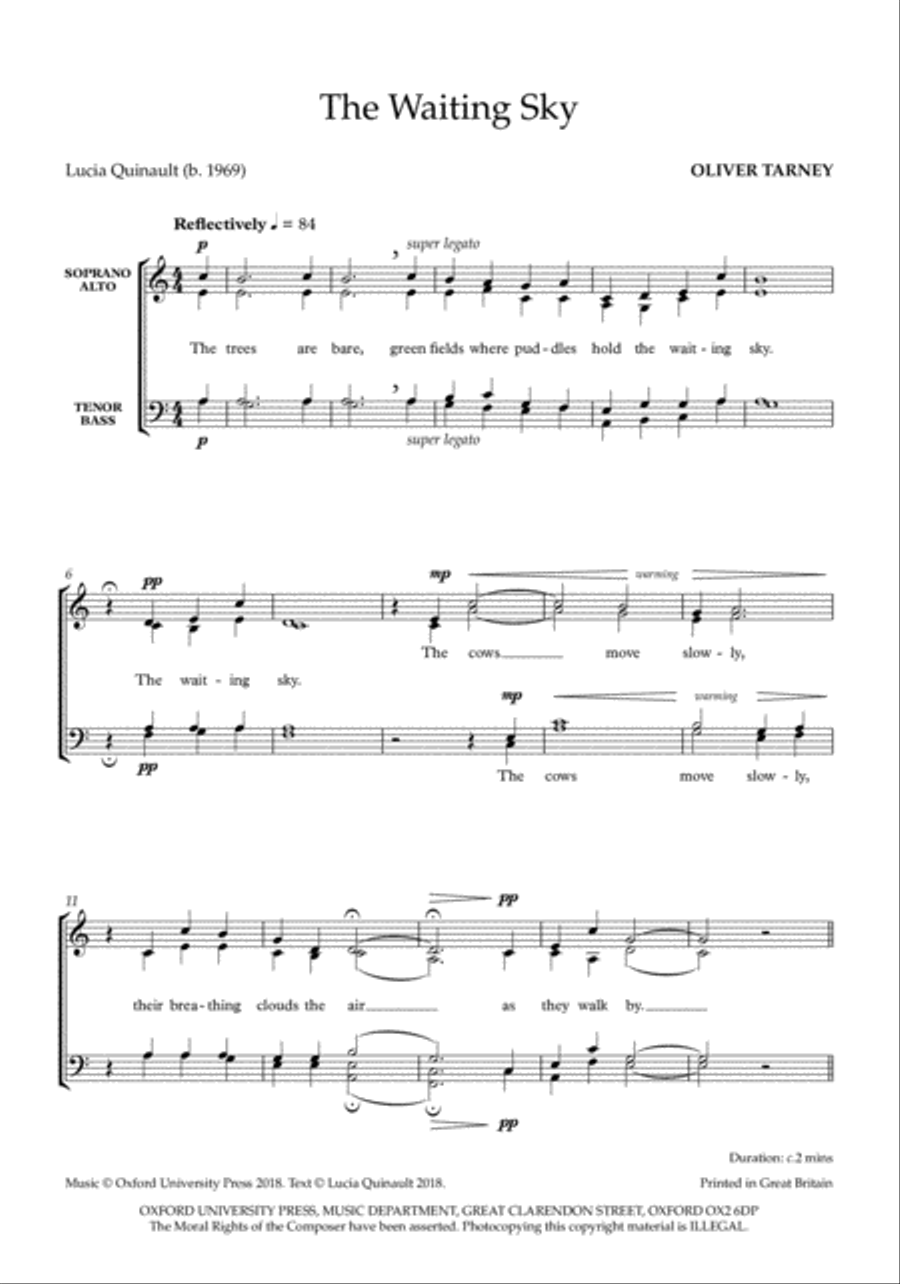 The Waiting Sky The Waiting Sky 4-Part scores gallery preview page 2